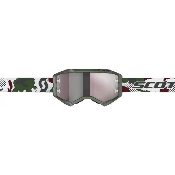 Scott Fury Goggle Sr - Dark Green/White/Silver Chrome Works 2 Scott Fury Goggle Sr - Dark Green/White/Silver Chrome Works - Image 2