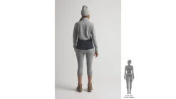 SCOTT Defined Merino High Neck Baselayer - Women's -Scott Ski Shop opplanet scott defined merino high neck baselayer womens light grey melange dark blue large 2838057050009 av 5