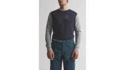 SCOTT Defined Merino L/SL Shirt - Men's -Scott Ski Shop opplanet scott defined merino l sl shirt mens dark blue light grey melange 2xl 2777727037010 av 6