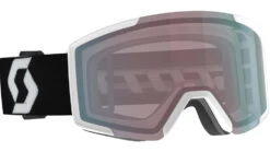 SCOTT Shield Goggle 22 SCOTT Shield Goggle -Scott Ski Shop opplanet scott shield goggle team white black enhancer aqua chrome 2778377068351 main 1