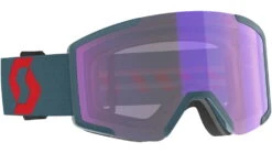 SCOTT Shield LS Goggle -Scott Ski Shop opplanet scott shield ls goggle neon red aruba green light sensitive blue chrome 2778367411307 main